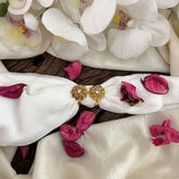 Vriksham Premium AD Stone Flower Toe Rings-White Stone-G18502